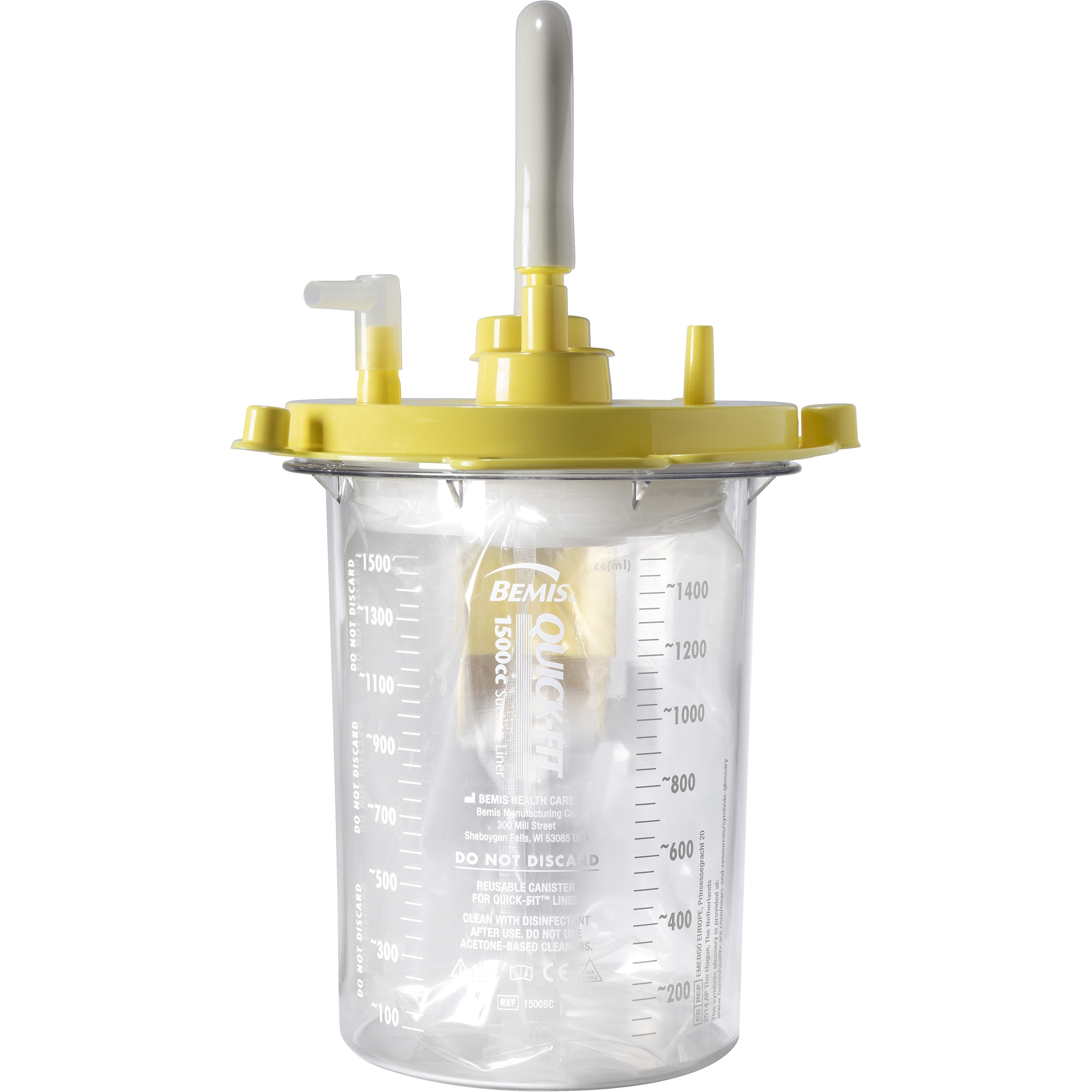 Outer Suction Canister Quick-Fit™ 1500 mL Without Lid product image