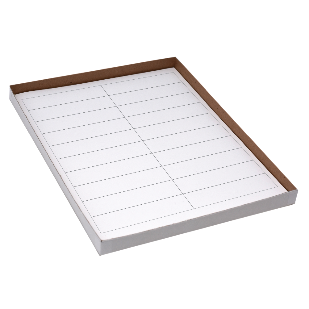Laser Sheet Labels 1" x 4" Box of 100 product image