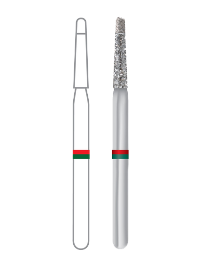 Midwest® #6844/014 Fine & Coarse Multi-Use Diamond Taper Round 2 FG Pack of 5 product image