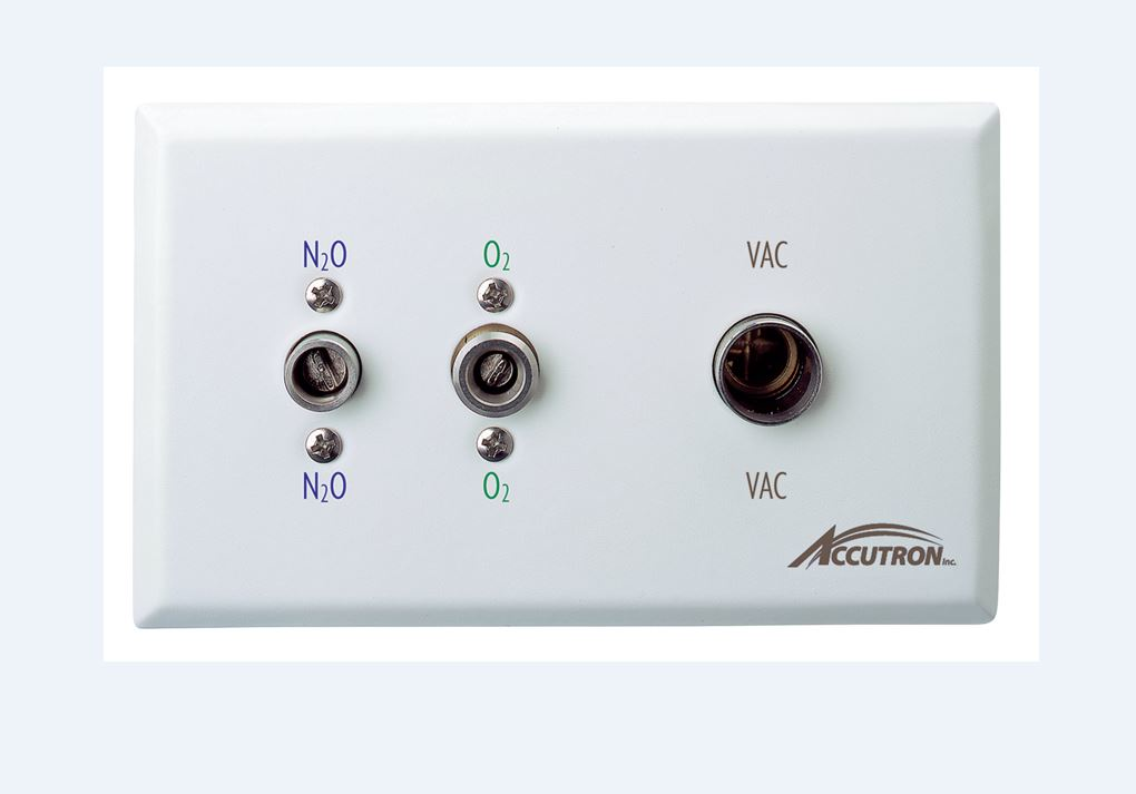 Recessed Quick Connect Triple Outlet (Nitrous Oxide-Oxygen-Vacuum) image