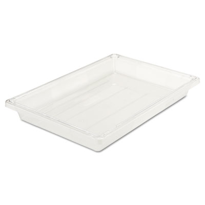 Rubbermaid® Polycarbonate Clear Storage Box 5gal 26"W x 18"D x 3.5"H Clear product image