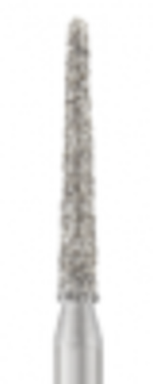 Piranha Diamond Single-Use Burs, FG, Round End Taper Long, # 856L-014C, 1.4 mm, Coarse, Green, 25/Pk, 856L-014C image