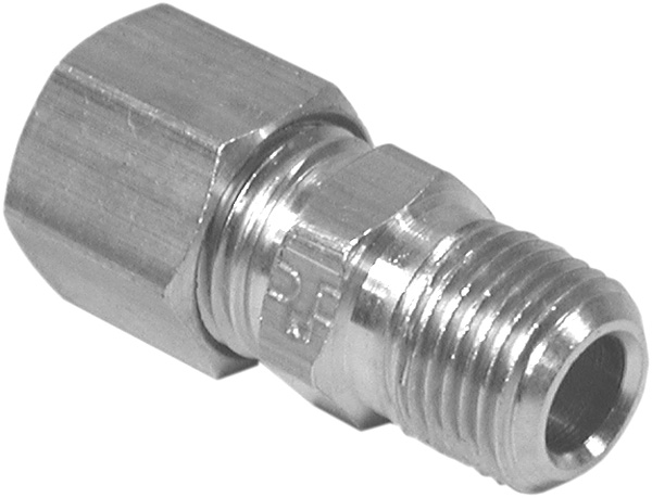 Tube to Male Pipe Connector Compression 1/4 X 1/8 MPT product image