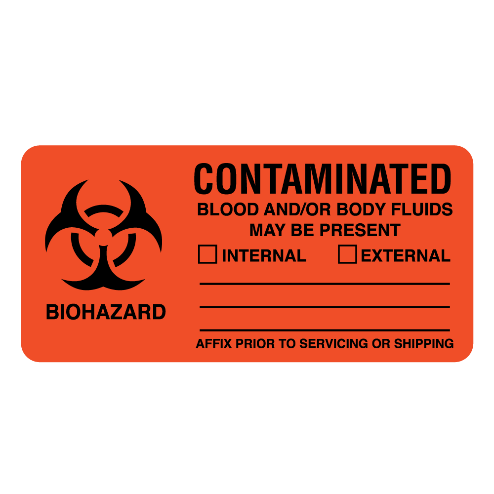 Biohazard Contaminated Blood Label Roll product image