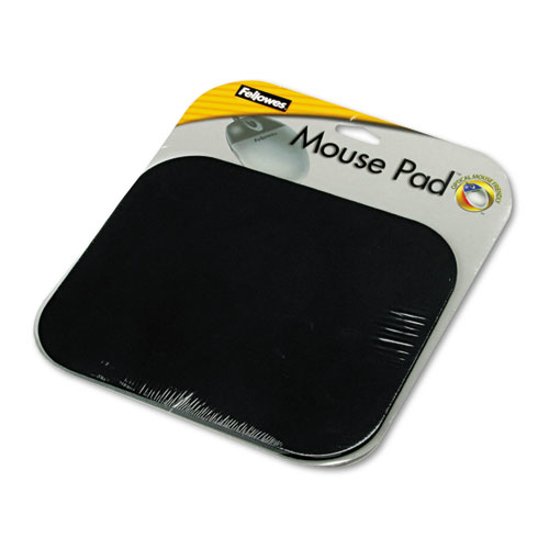 Polyester Nonskid Rubber Base Black Mouse Pad 9 x 8 product image