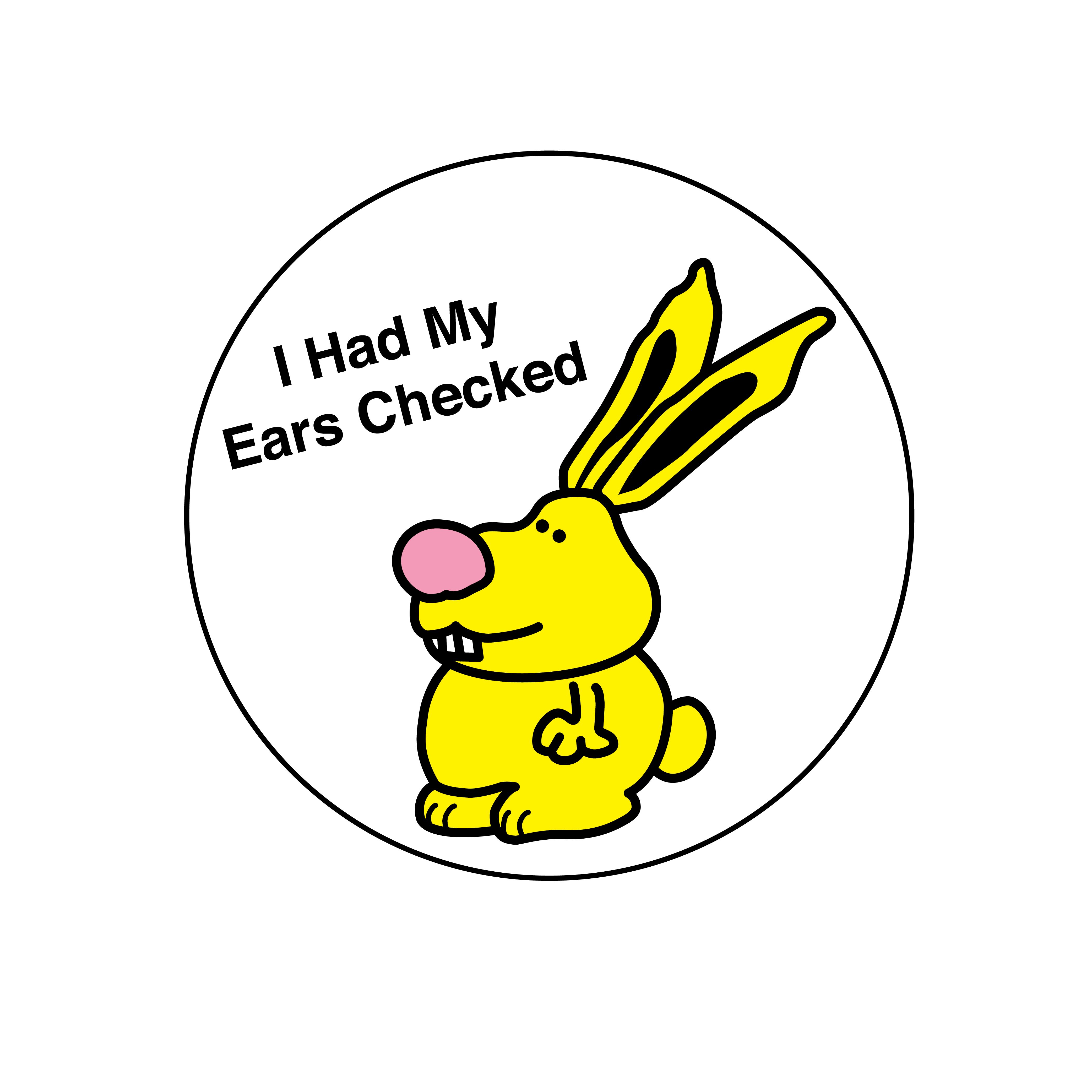 I Had My Ears Checked Label Roll product image