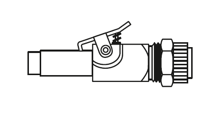 QD Male 3/8 OD x 3/8 Poly with Shut-off product image