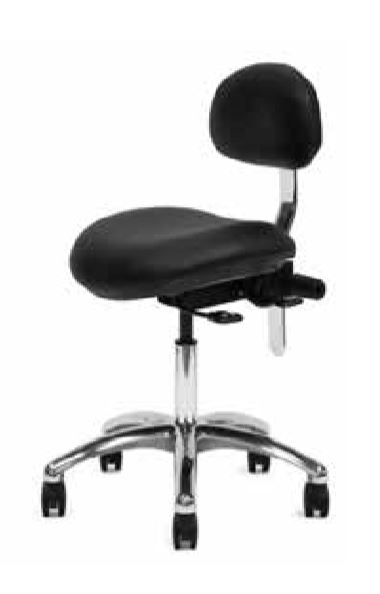 Ultraleather Deluxe Doctor’s Stool with Backrest product image