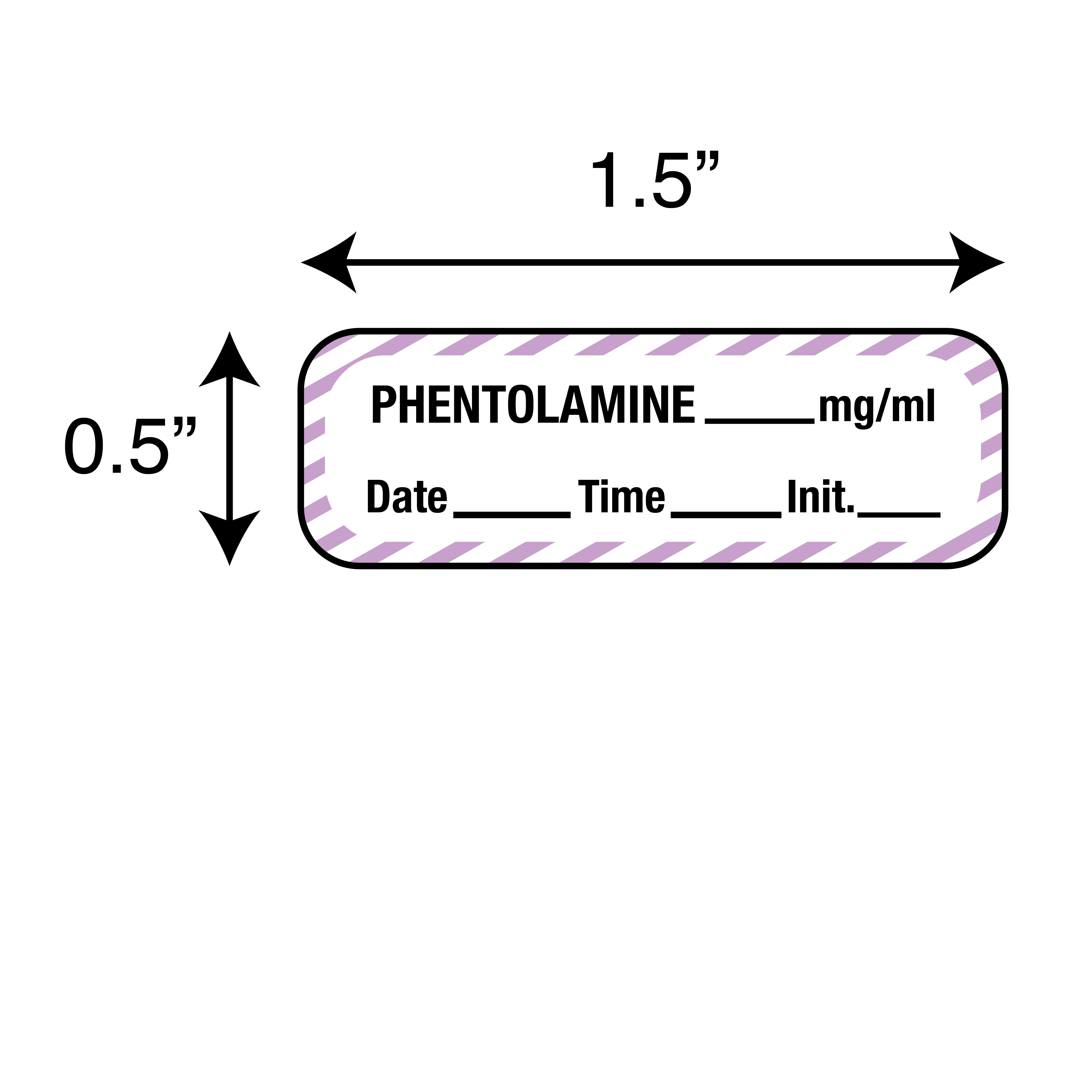 Anesthesia Labels - Phentolamine 1/Roll product image