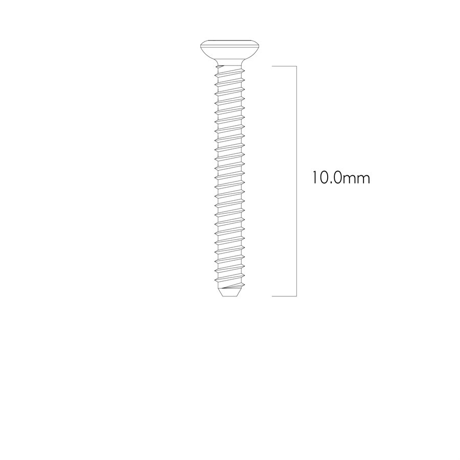 Surgery Bone Fixation Screw 1mm 10mm Length Pack of 10 product image