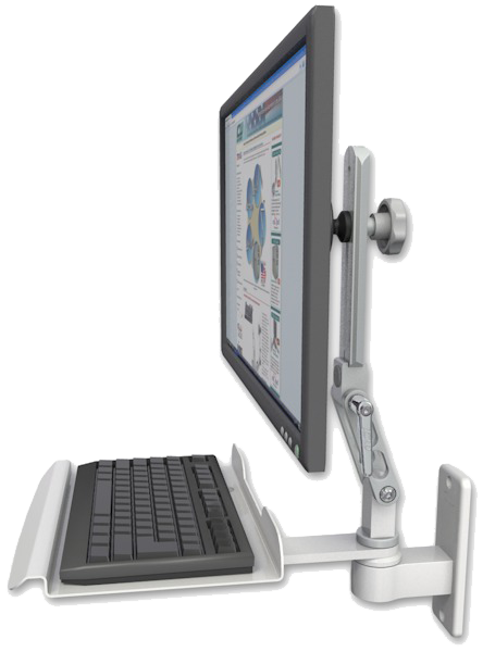 Ultra 510 LCD Wall Mount with 12" Keyboard Tray product image