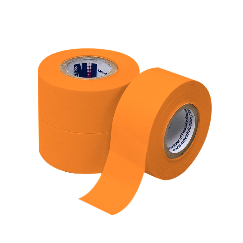 Orange Labeling Tape 1" Wide x 500" Case of 12 product image
