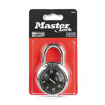 Master Lock® Combination Lock Stainless Steel with Black Dial 1-15/16" product image