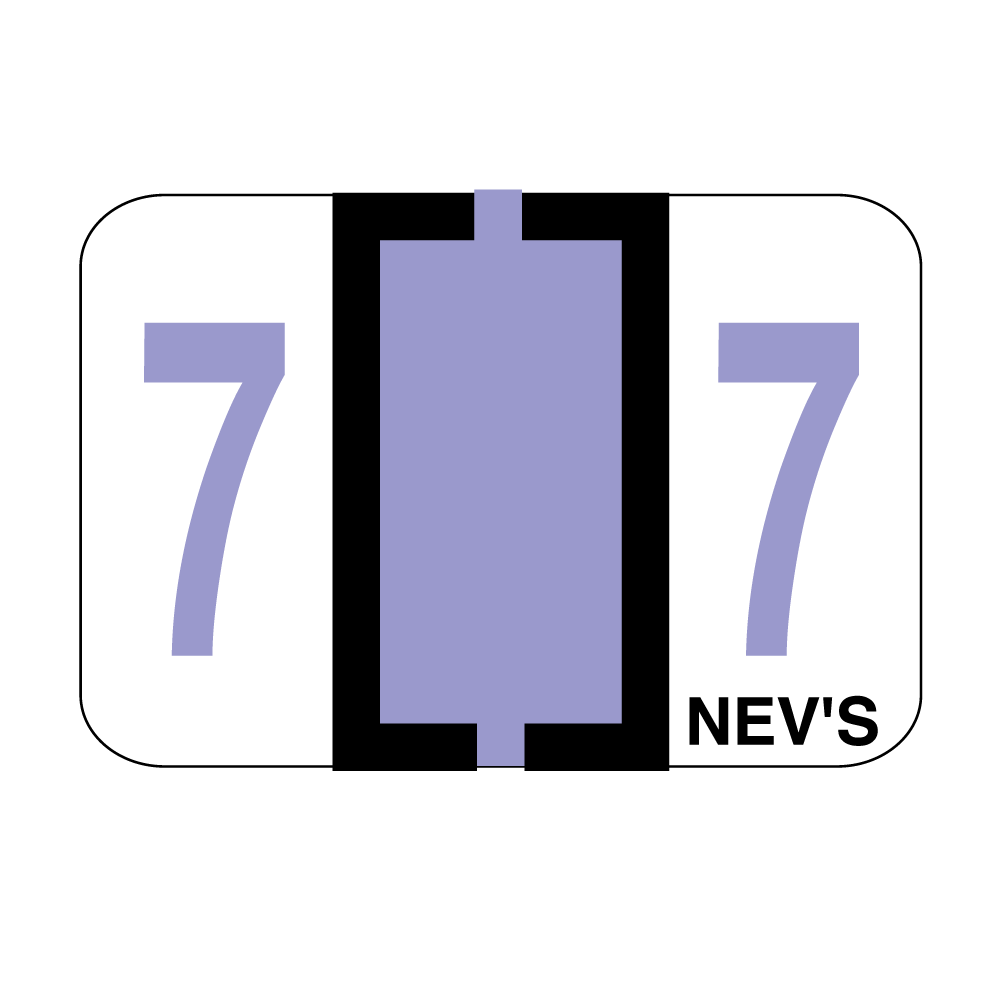 Tabbie Filing Labels Number 7 1/Roll product image