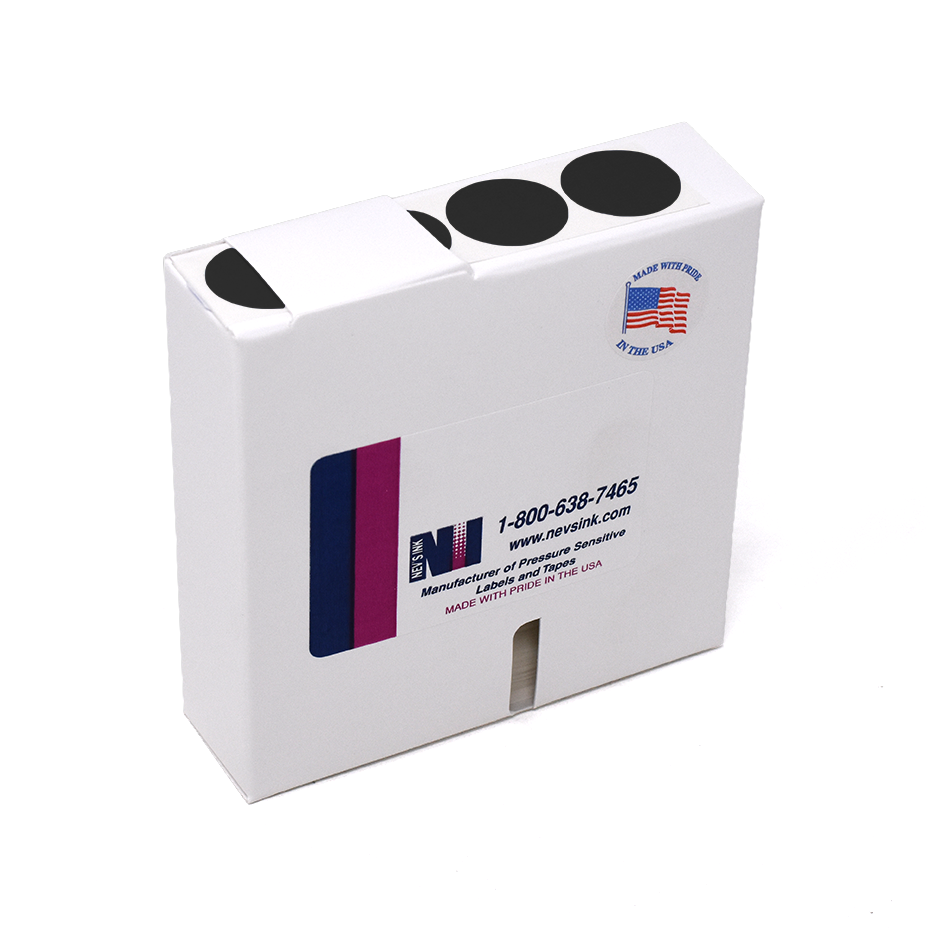 Label Color Coded Dot Roll Form - 1" Black 1/Roll product image