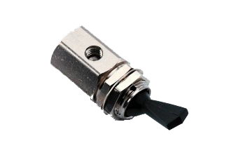 Toggle Valve Momentary 3-Way Normally Closed Black product image