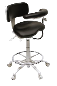 9520 Series Assistant Stool Height Range 24" to 32" Ratched Body Support on Right product image