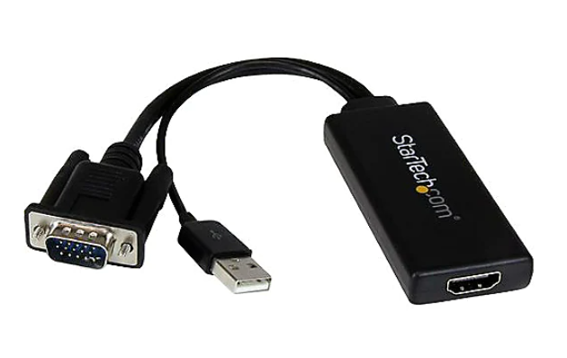 StarTech.com VGA to HDMI Portable Adapter Converter with USB Audio and Power product image